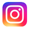 The image displays a stylized Instagram logo icon with a gradient background ranging from white at the top to pink at the bottom, featuring the distinctive camera symbol and the word  Instagram  in lowercase letters.